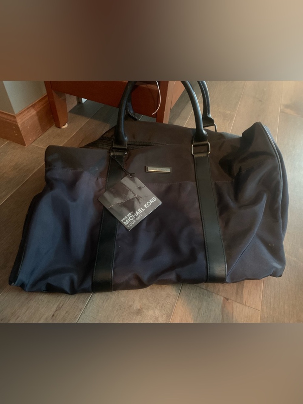 Michael Kors Men's Navy & Black Duffel Bag